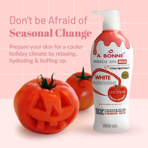 A Bonne Miracle Spa Milk UV Whitening Lotion – Tomato Extract (500 ml)