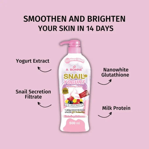 A Bonne Snail Yogurt Whitening Lotion – 500 ml
