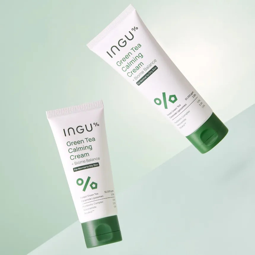INGU% Green Tea Calming Cream + Biome Balance – 50 ml