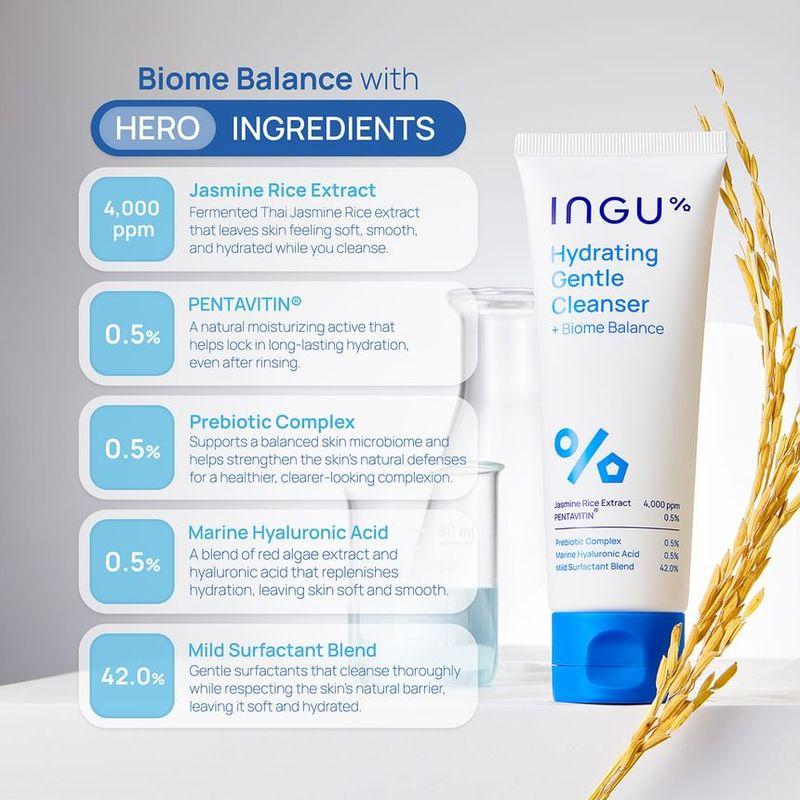 INGU% Hydrating Gentle Cleanser + Biome Balance – 100 ml