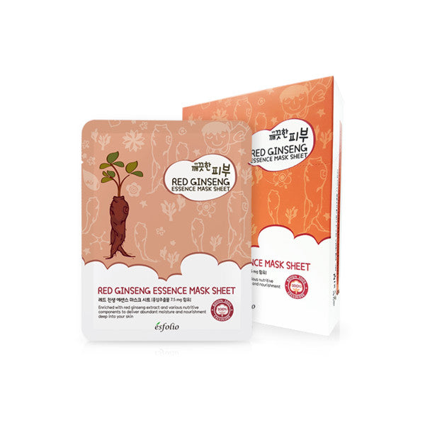 Esfolio Red Ginseng Essence Mask Sheet (30 Sheets)