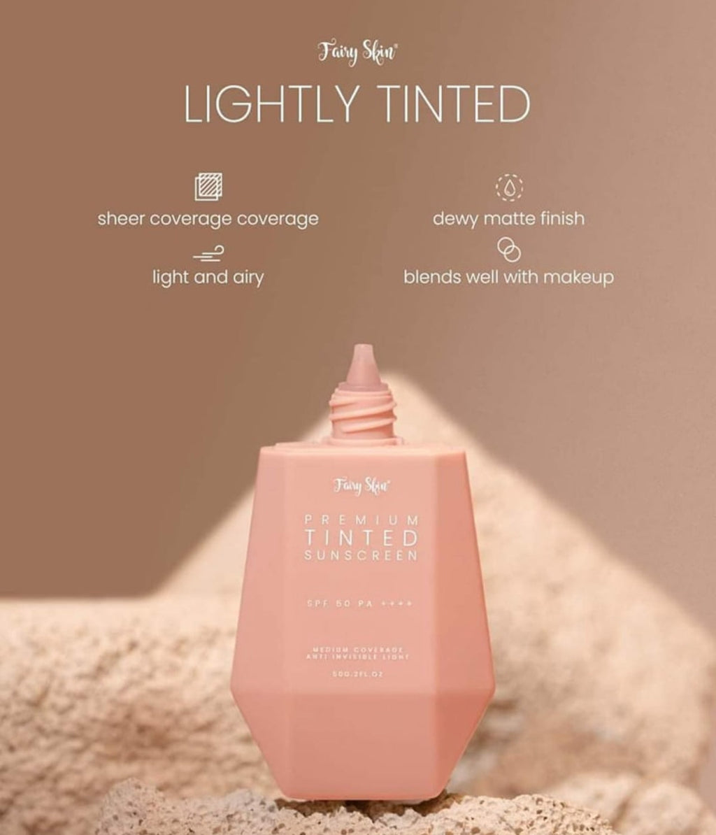 Fairy Skin Premium Tinted Sunscreen – SPF 50 PA++++