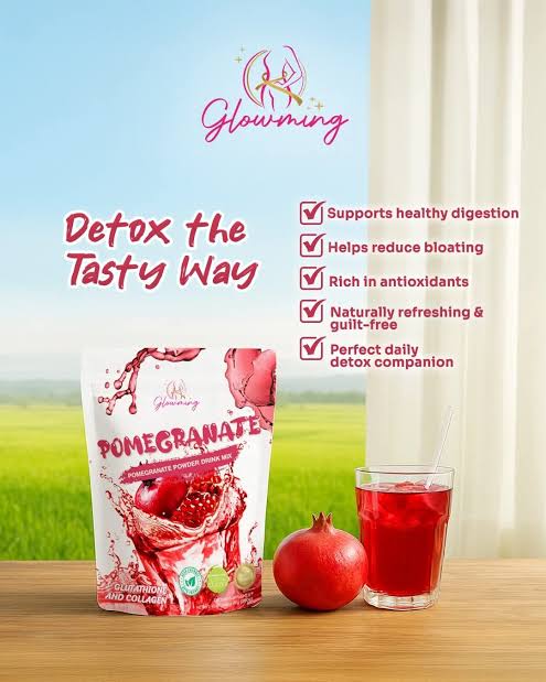 Glowning Pomegranate Powder Drink Mix - 10 sachets