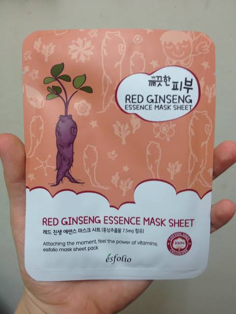 Esfolio Red Ginseng Essence Mask Sheet (30 Sheets)