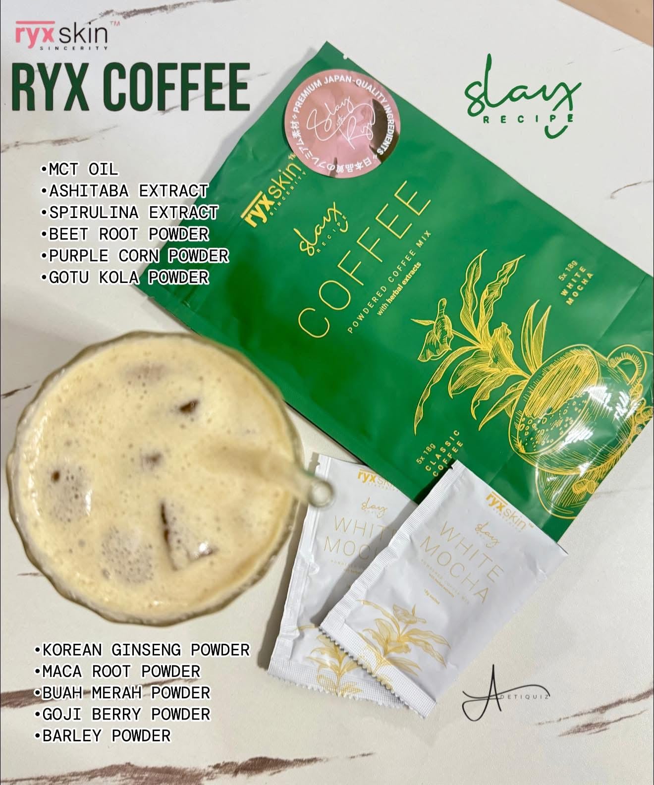RYXskin™ Slay Coffee Powdered Coffee Mix
